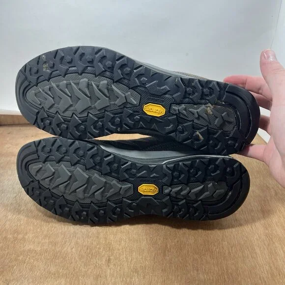 Asolo Low Top Suede Hiking Approach Boots Shoes Mens Size 10.5 Black Grey - Picture 7 of 10